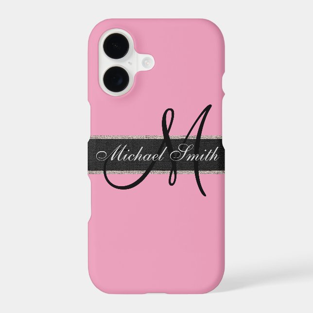 Monogram Amaranth pink Background (Back)