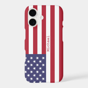 Monogram American USA Flag 4th of July Personalize