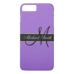 Monogram Amethyst Colour Background iPhone 8 Plus/7 Plus Case