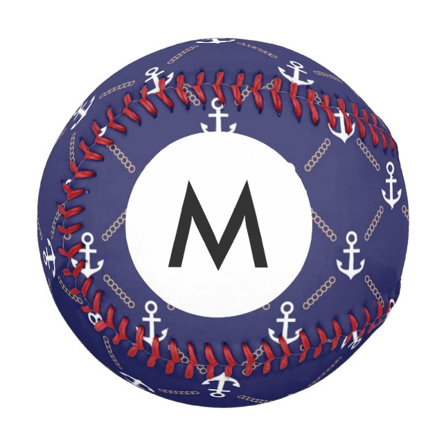 Monogram Anchor pattern Baseball (Front Left)