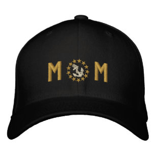Monogram ANCHOR Stars Personalised Embroidered Cap