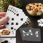 Monogram and Name Personalised Custom Playing Cards<br><div class="desc">DIY Make Your Own personalised playing cards from Ricaso - change the text - add your own monogrammed detail and your name to these cards. available in a large range of card styles,  including poker,  tarot and more.</div>