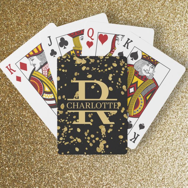  Monogram and Name Personalised Custom Playing Cards (Creator Uploaded)