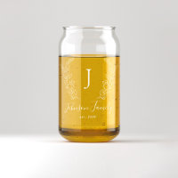 Monogram and name script elegant personalised