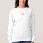 Monogram And Name Womens Clothing Sweatshirts<br><div class="desc">Monogram And Name Womens Clothing Sweatshirts Apparel Template Women's Basic Black Sweatshirt.</div>