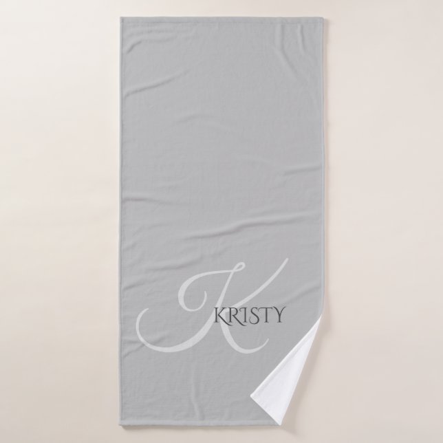 Monogram and Personalized Bath Towel (Bath Towel)
