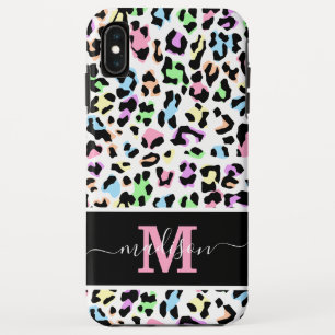 Monogram Animal Print Leopard Girly Case-Mate iPhone Case