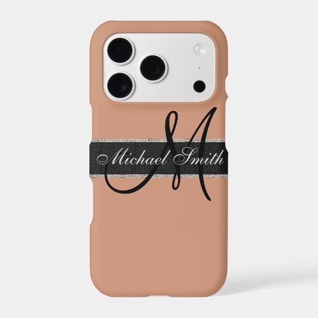 Monogram Antique brass Colour Background (Back)