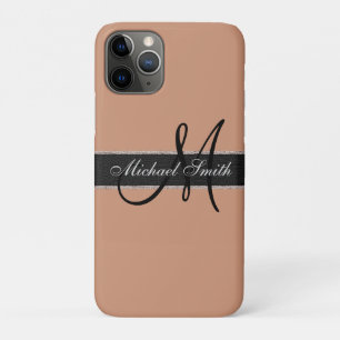 Monogram Antique brass Colour Background Case-Mate iPhone Case