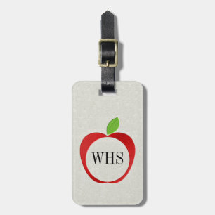 Monogram Apple  Luggage Tag . See Back