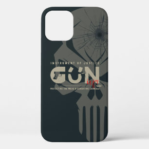 Monogram Art of Gun   iPhone 12 case (dark mode)