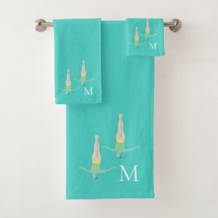 Monogram Artistic Swimming Bath Towel Set