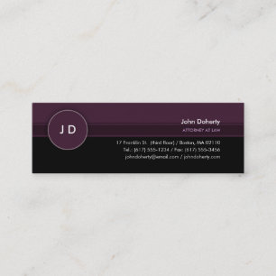 Monogram Attorney at Law - Business Card
