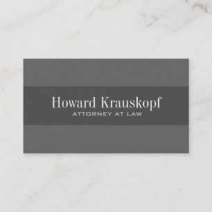 Monogram Attorney Business Cards