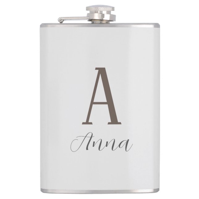 Monogram Autumn Flask (Front)