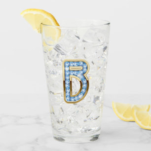 Monogram B - 16 oz Glass 
