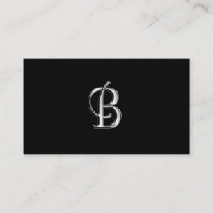 Monogram B business cards