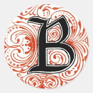 Monogram ‘B’ in Red - Sticker