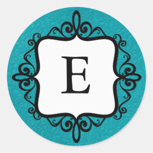 Monogram Baby Announcement Envelope Seal