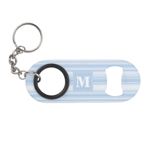 Monogram baby blue stripes (Front (Horizontal))