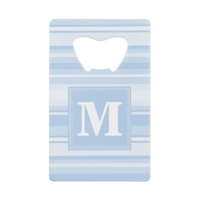 Monogram baby blue stripes (Front)