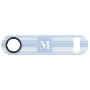 Monogram baby blue stripes