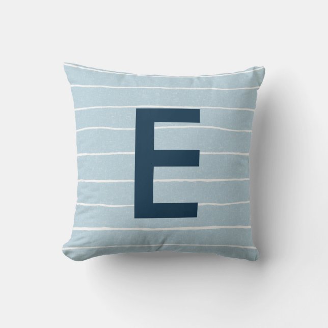 Monogram baby boy nursery cushion (Front)