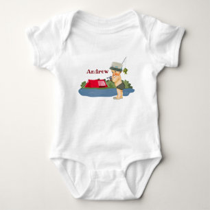 Monogram Baby Fisherman one piece T-Shirt Bodysuit
