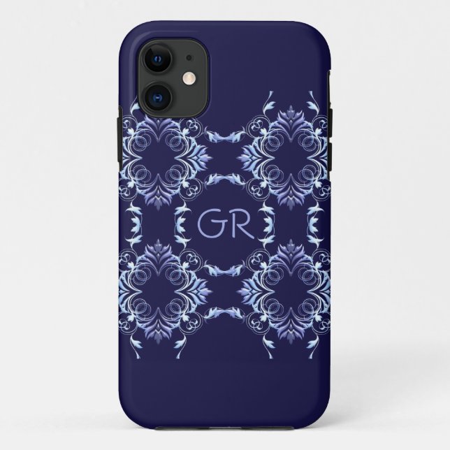 Monogram.Baroque element. Case-Mate iPhone Case (Back)