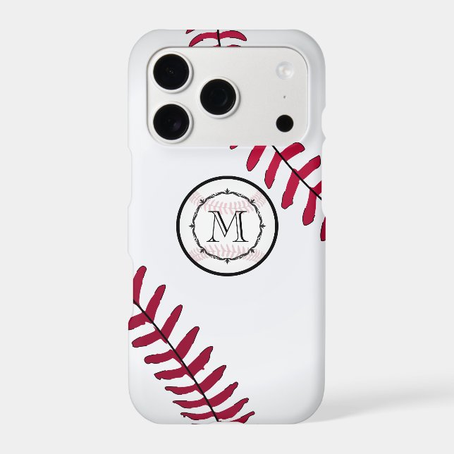 Monogram Baseball iPhone Case (Back)