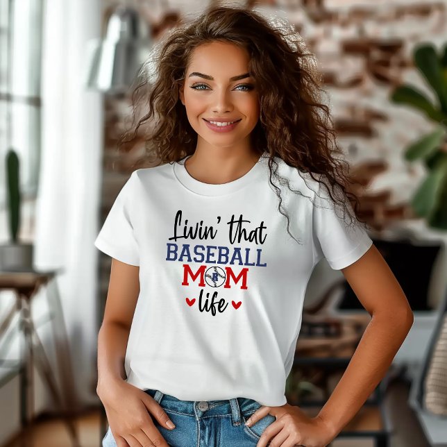 Monogram Baseball Mother Gift T-Shirt (Creator Uploaded)