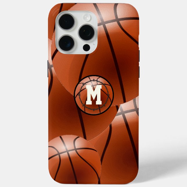 Monogram Basketball  Case-Mate iPhone Case (Back)