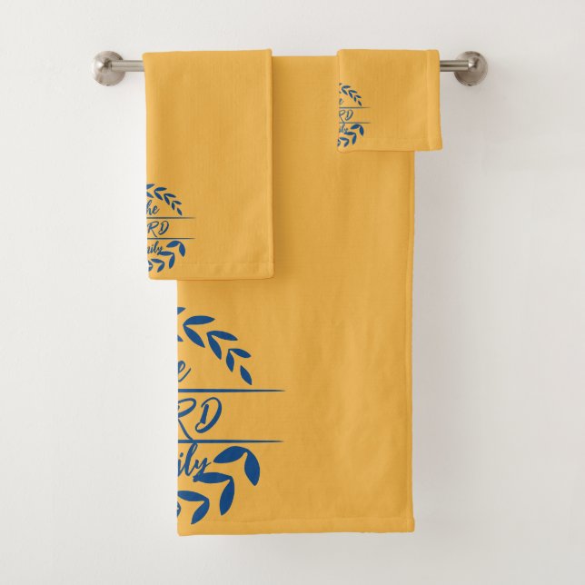 Monogram  bath towel set (Insitu)