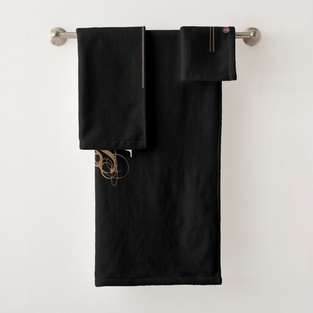Monogram Bath Towels Set (Insitu)