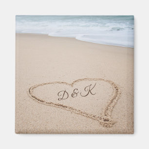 Monogram Beach Love I Magnet