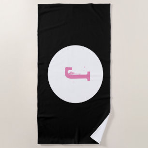 Monogram Beach Towel