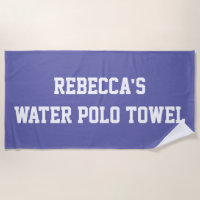 Monogram Beach Water Polo Swim Team Purple
