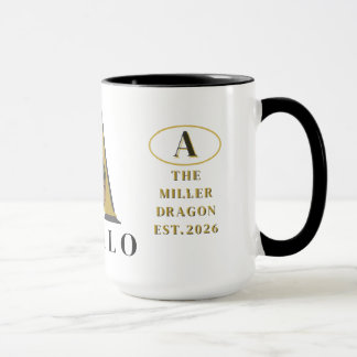 Monogram Bearded Dragon Custom Photo Mug