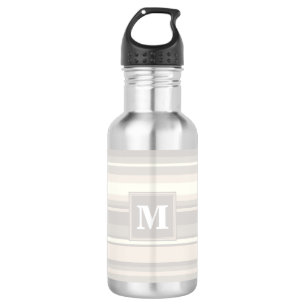Monogram beige stripes 532 ml water bottle