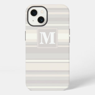 Monogram beige stripes Case-Mate iPhone case