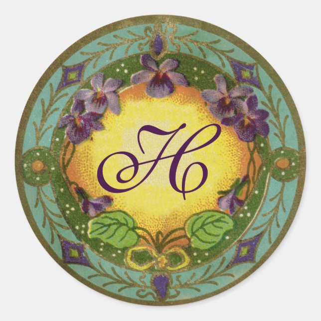 Monogram Belle Epoch French Violet Perfume Sticker (Front)