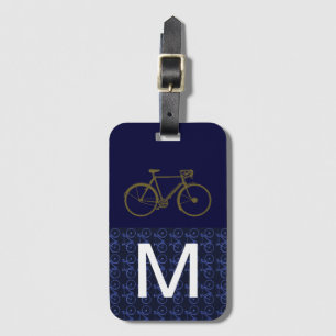 monogram bike luggage tag