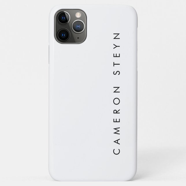 Monogram Black And White Minimalist Case-Mate iPhone Case (Back)