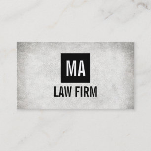 Monogram / Black Box / Grunge Business Card