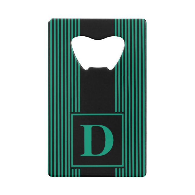 Monogram Black/Emerald Green Pinstripe (Front)