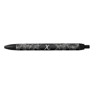 Monogram black ink pen