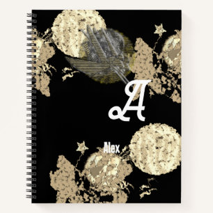 Monogram Black Notebook