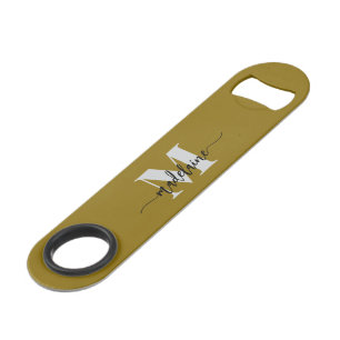 Monogram Black Silver Gold Colour Personal