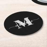 Monogram Black Silver White Personal