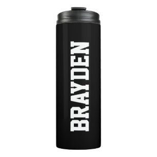 Monogram Black Thermal Tumbler